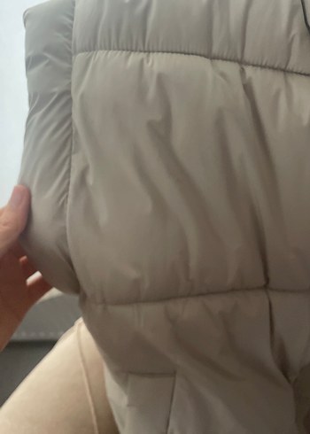 mango Fermuarlı Kadın Puff Yelek - Görsel 4