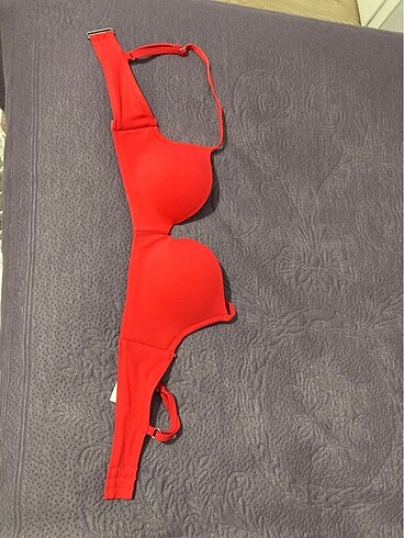 HM parlak kırmızı süper push up bikini