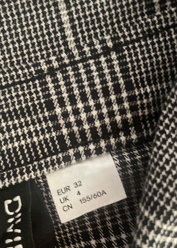 Kız Çocuk Gri Kareli Askılı Kot Elbise 32 bed - Görsel 8