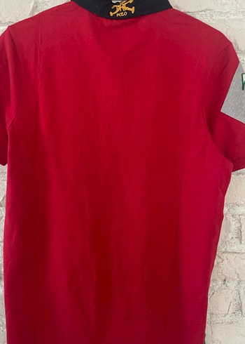 Koyu Kırmızı Polo Tişört, Düğmeli, Gevşek Kesim - Görsel 6