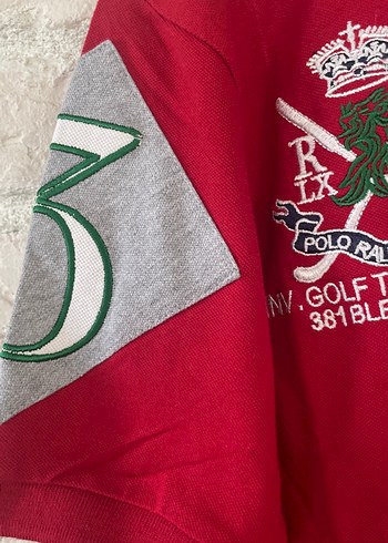 Koyu Kırmızı Polo Tişört, Düğmeli, Gevşek Kesim - Görsel 5