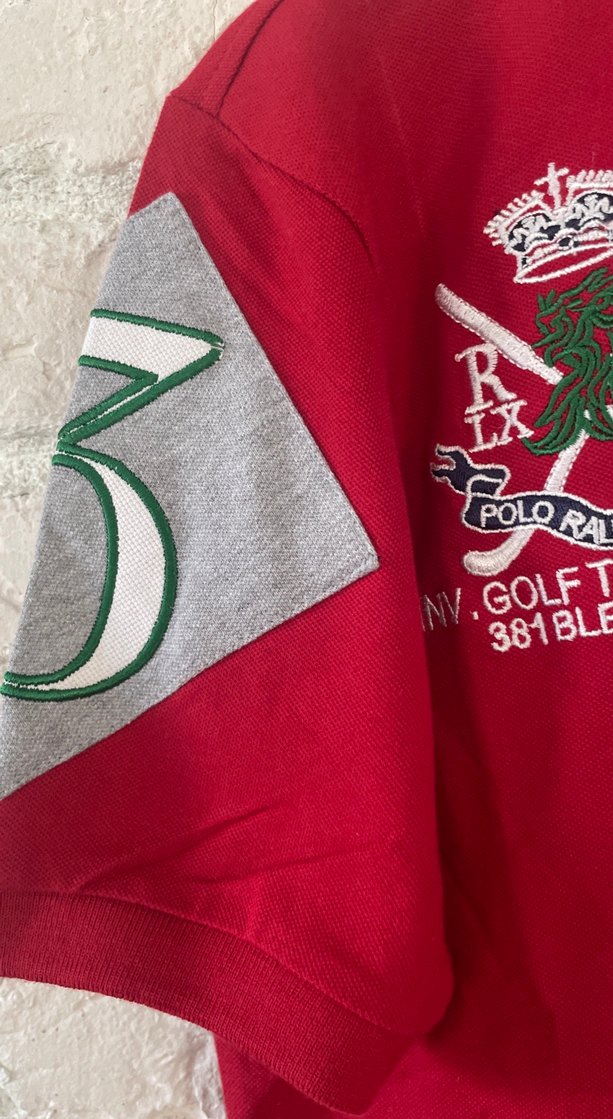 Koyu Kırmızı Polo Tişört, Düğmeli, Gevşek Kesim - Görsel 5