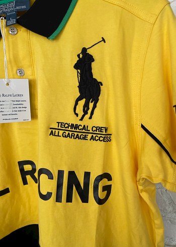 Sarı Siyah Baskılı Polo Tişört - Görsel 2