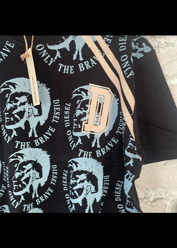 Diesel Siyah Baskılı Erkek Tişört - Görsel 3