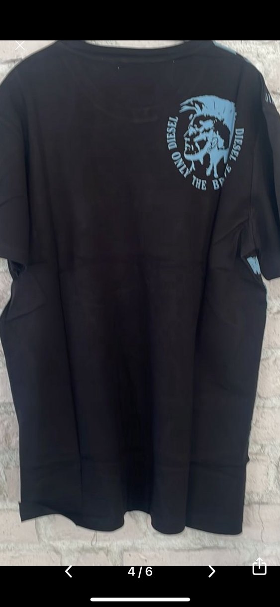 Diesel Siyah Baskılı Erkek Tişört - Görsel 4