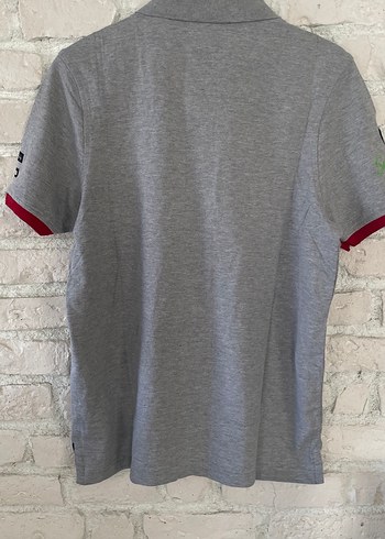 Gri Erkek Polo Tişört Düğmeli Yakalı - Görsel 6