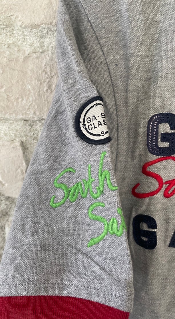 Gri Erkek Polo Tişört Düğmeli Yakalı - Görsel 5