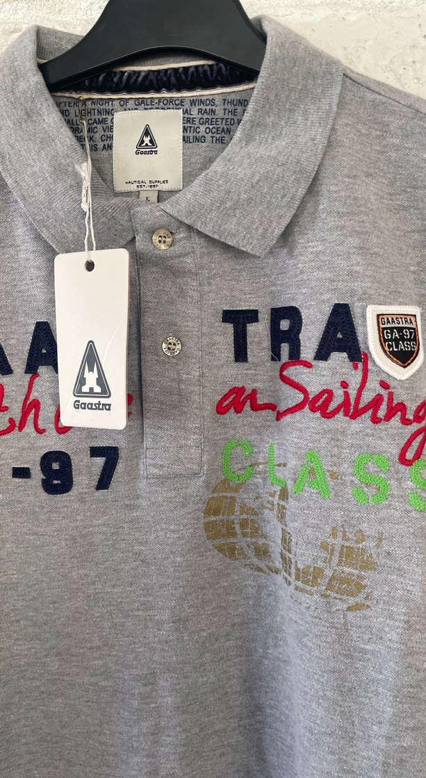 Gri Erkek Polo Tişört Düğmeli Yakalı - Görsel 2