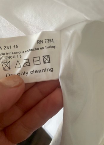 Düğmeli Beyaz Erkek Pamuk Gömlek - Görsel 9