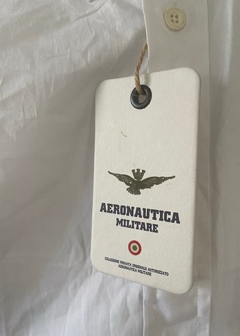 Düğmeli Beyaz Erkek Pamuk Gömlek - Görsel 3