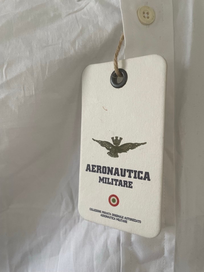 Düğmeli Beyaz Erkek Pamuk Gömlek - Görsel 3