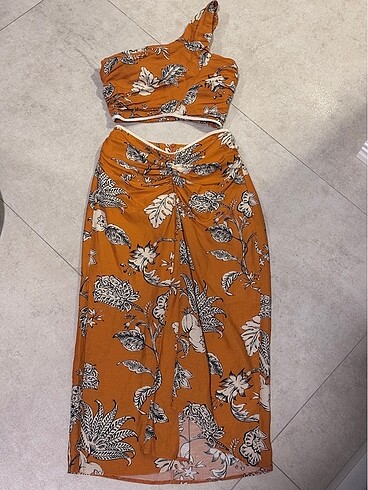 xs Beden turuncu Renk Rue crop & etek