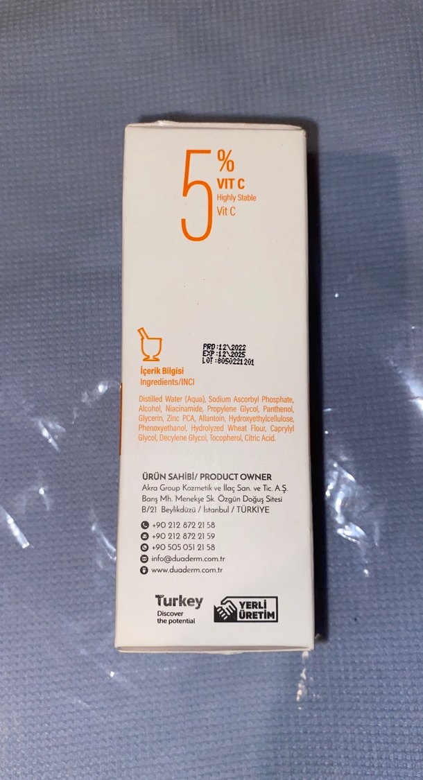 Duaderm %5 Vitamin C Aydınlatıcı Serum sıfır - Görsel 3