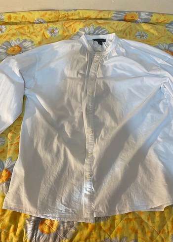 Düğmeli Beyaz Poplin Kadın Gömlek - Görsel 5