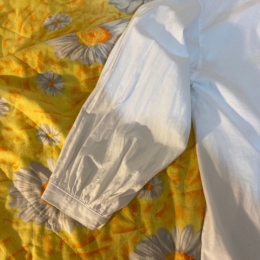 Düğmeli Beyaz Poplin Kadın Gömlek - Görsel 2