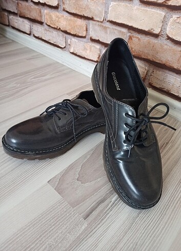 Deichmann Antrasit gri klasik ayakkabı 