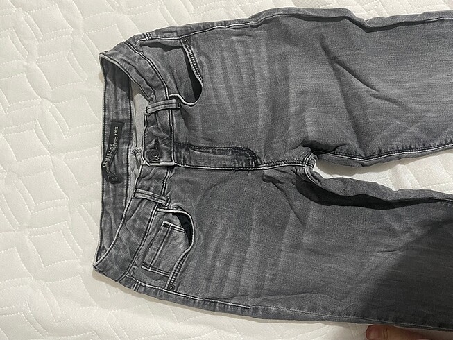 Gri kot pantalon - Görsel 3