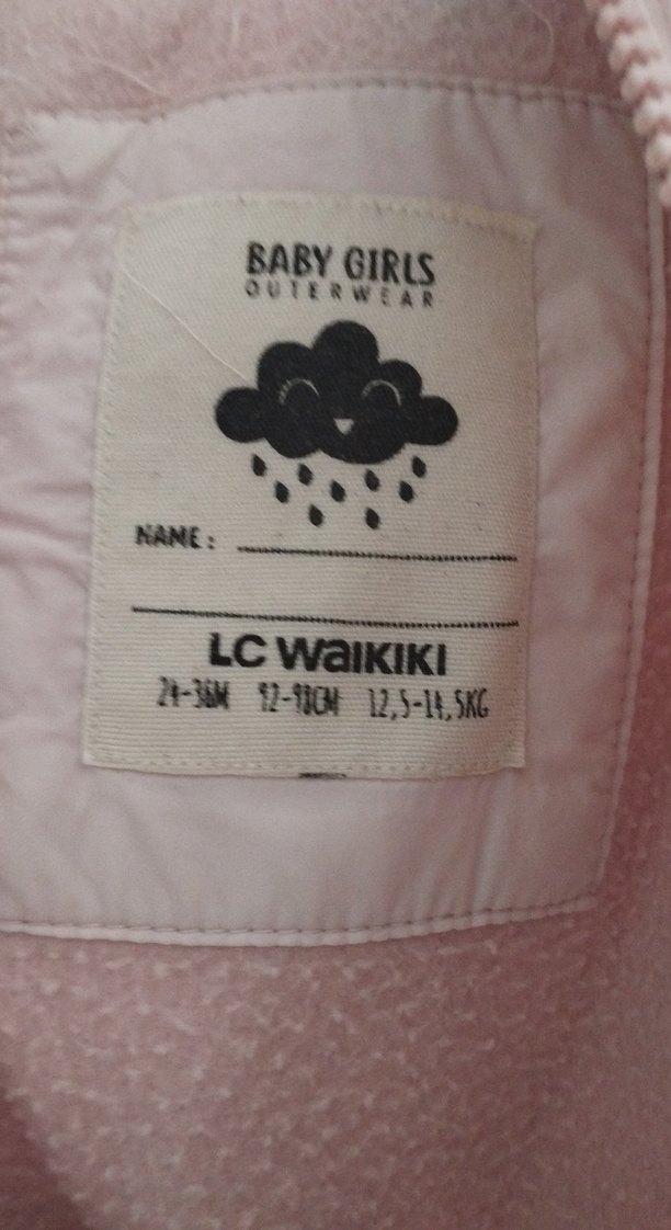 Kız Çocuk Pembe Fermuarlı Yelek - Görsel 3