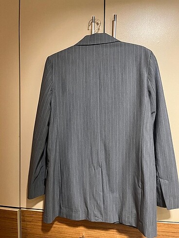 m Beden Bershka çizgili blazer