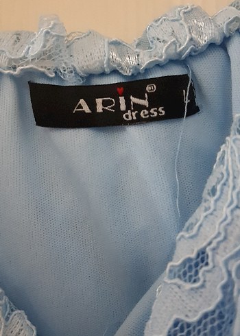 l Beden mavi Renk Mavi Straplez Dantel Uzun Abiye Elbise