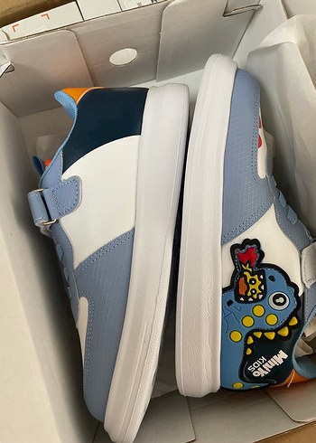 Nike Mavi Baskılı Erkek Çocuk Spor Ayakkabısı