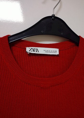 m Beden Kırmızı Kadın Triko Sweatshirt bluz