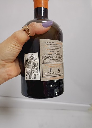 Monkey Shoulder Smokey Monk Blended Malt Viski şişesi - Görsel 4