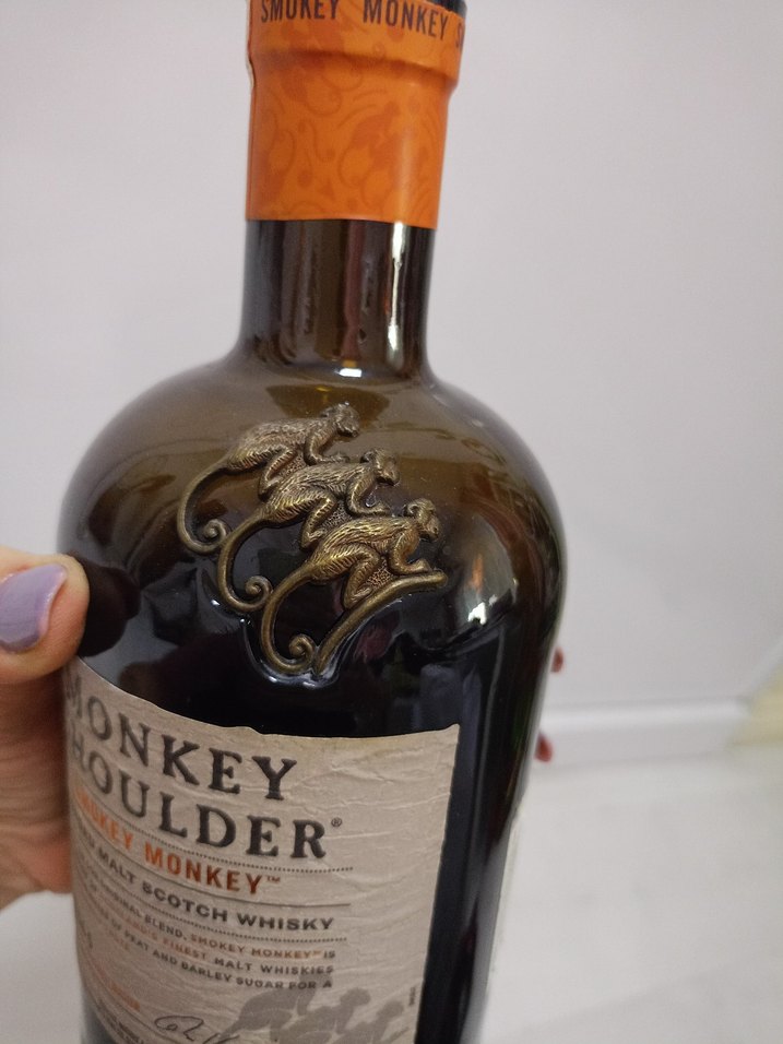 Monkey Shoulder Smokey Monk Blended Malt Viski şişesi - Görsel 2