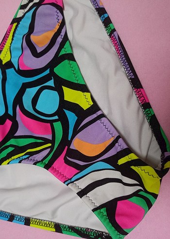 Renkli Tie-Dye Desenli Bikini Altı - Görsel 3