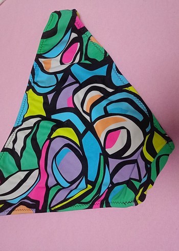 Renkli Tie-Dye Desenli Bikini Altı - Görsel 4