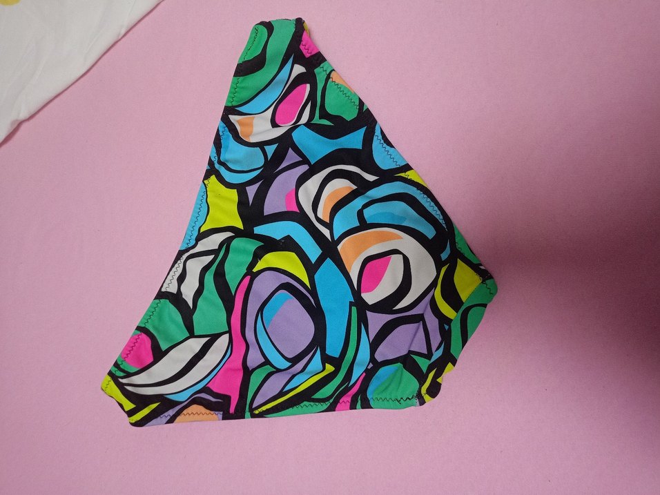 Renkli Tie-Dye Desenli Bikini Altı - Görsel 4