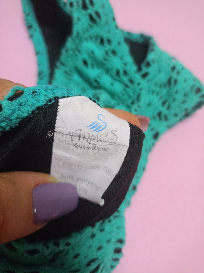 Dantel Detaylı Turkuaz Kadın Bikini Altı - Görsel 5