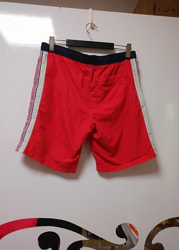 Renkli Baskılı Kemerli Erkek Şort - Görsel 5