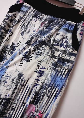 Bağcıklı Renkli Baskılı Kadın şort - Görsel 3