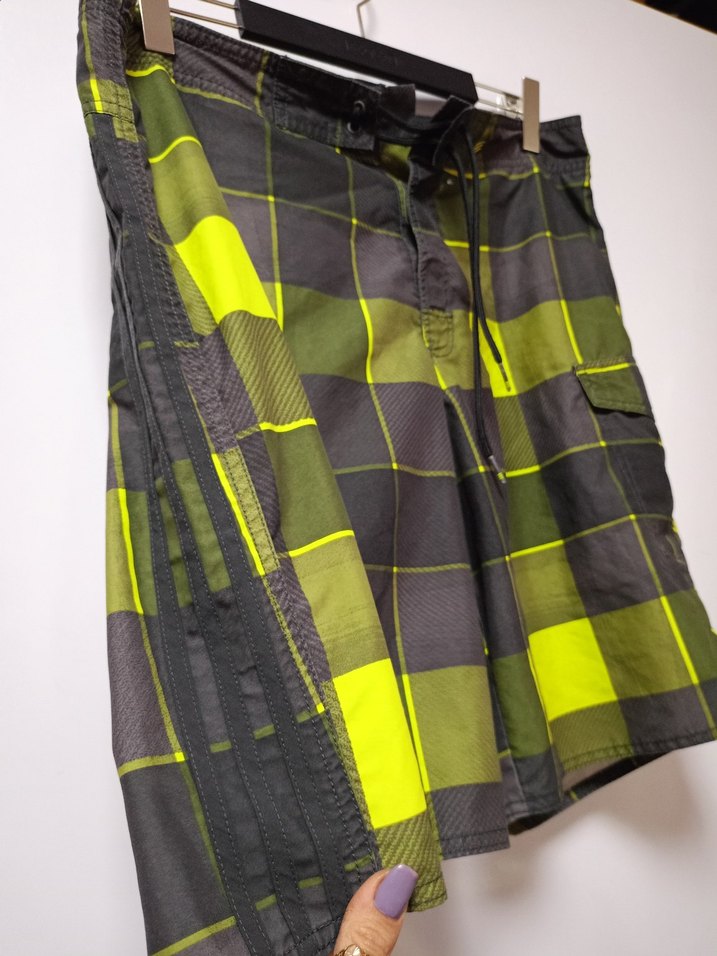 Erkek Sarı Kemerli Mini Bağcıklı Şort - Görsel 3