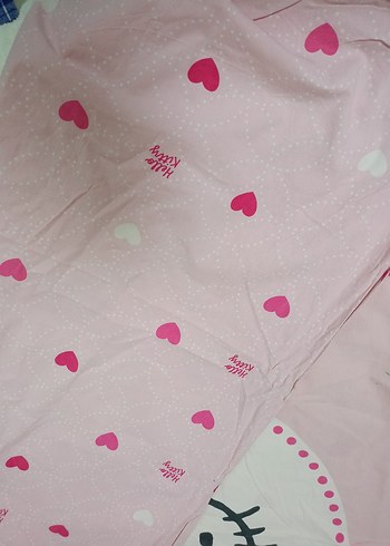 Hello Kitty Desenli Pembe Çocuk nevresim seti takımı - Görsel 4