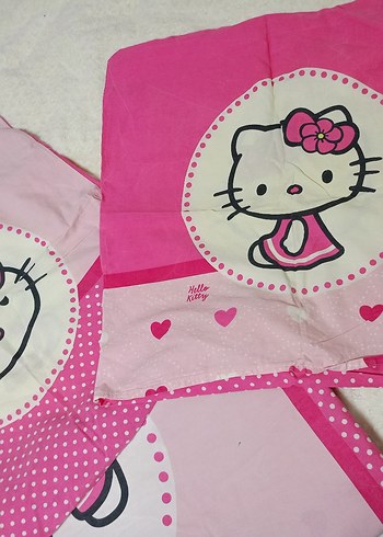 Hello Kitty Desenli Pembe Çocuk nevresim seti takımı - Görsel 12