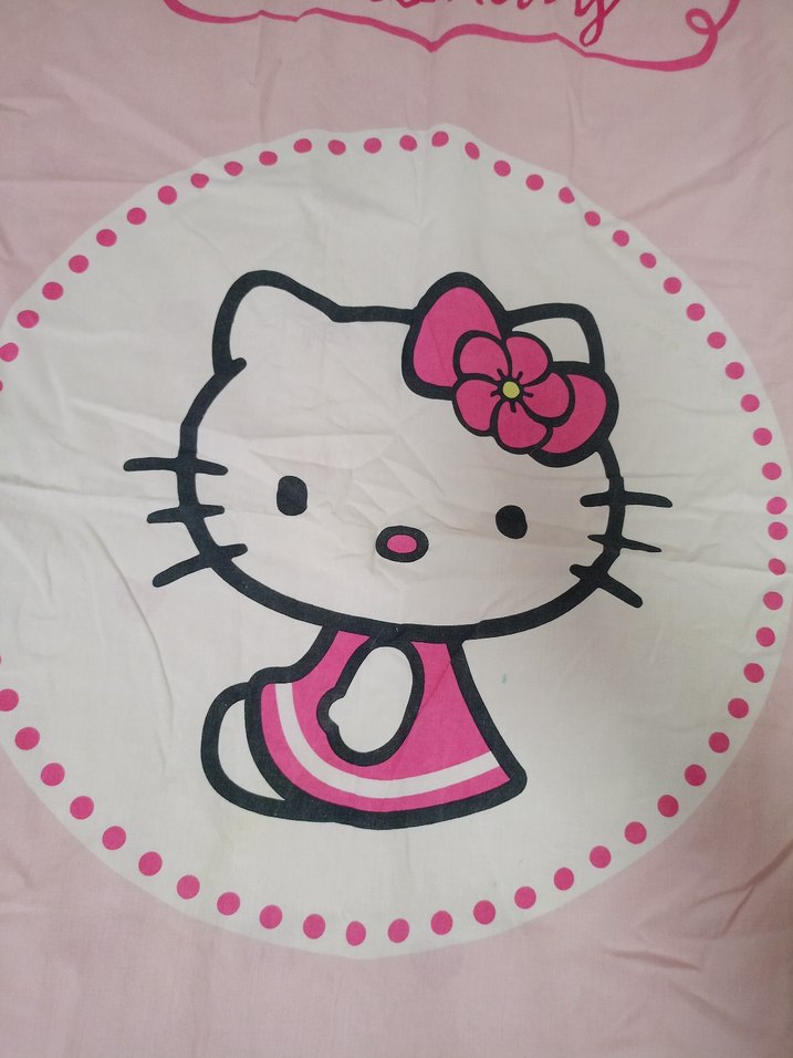 Hello Kitty Desenli Pembe Çocuk nevresim seti takımı - Görsel 2