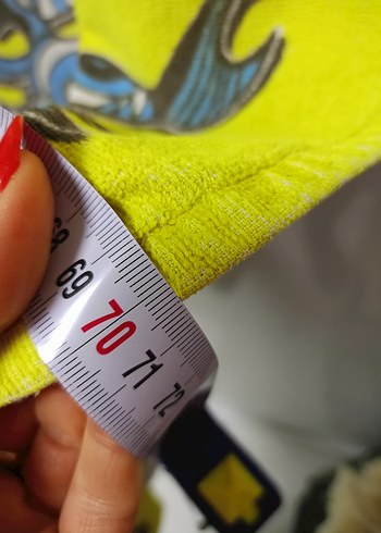 Sarı Baskılı Uzun Plaj Havlusu - Görsel 8