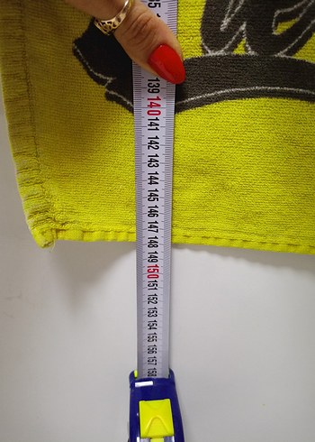 Sarı Baskılı Uzun Plaj Havlusu - Görsel 7