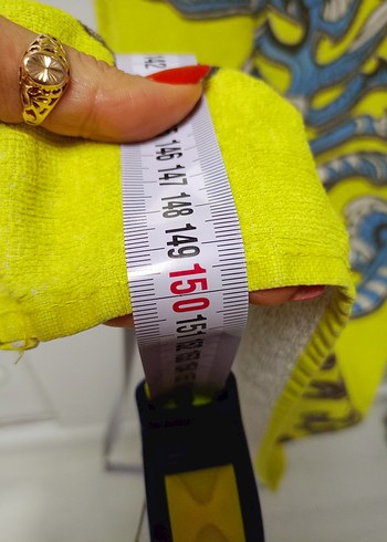 Sarı Baskılı Uzun Plaj Havlusu - Görsel 9