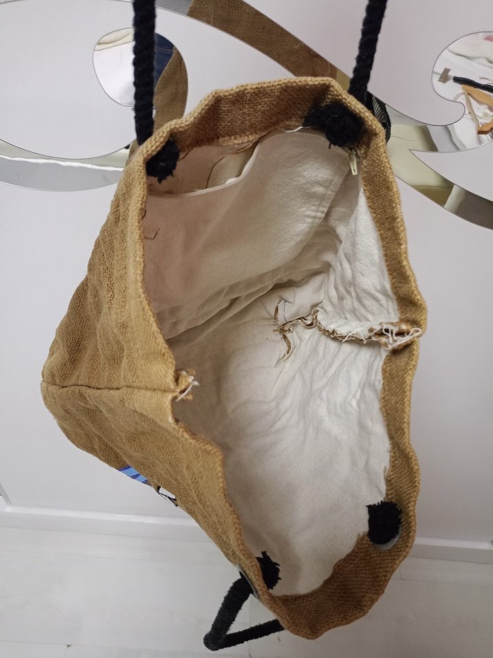 Kahverengi Mickey Baskılı Kadın Tote Çanta - Görsel 4