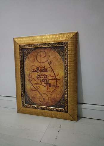 Altın renkli parlak çerçeveli tablo - Görsel 4