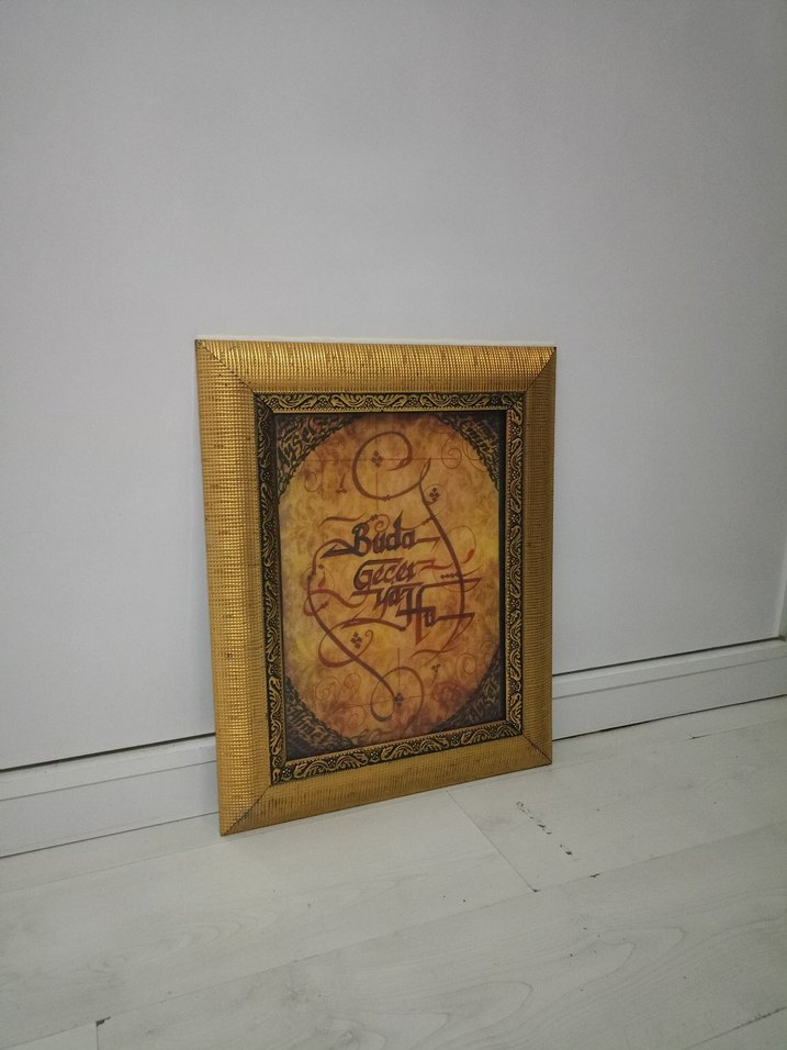 Altın renkli parlak çerçeveli tablo - Görsel 3