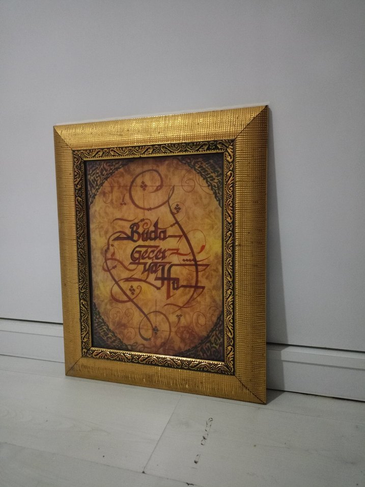 Altın renkli parlak çerçeveli tablo - Görsel 4