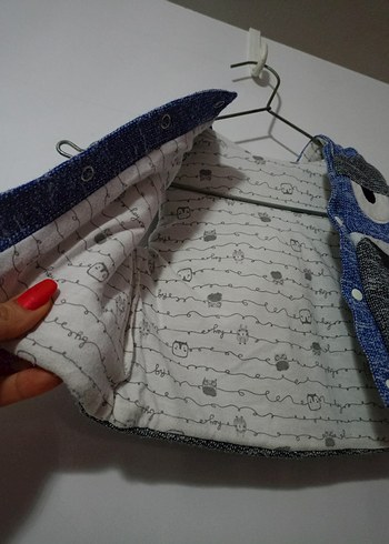 Erkek Çocuk Triko Gri Baskılı Yelek - Görsel 3