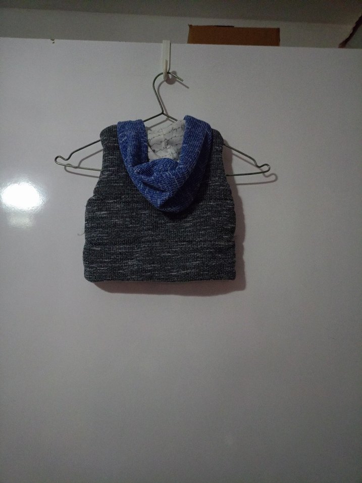 Erkek Çocuk Triko Gri Baskılı Yelek - Görsel 5