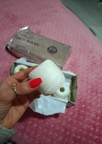 Beyaz Nakış İpi Seti ören bayan - Görsel 4