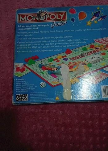 Monopoly Junior Çocuklar İçin Masa Oyunu - Görsel 13