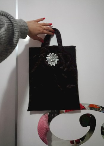 kadife Kadın Çanta - Görsel 7